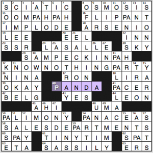 NY Times crossword solution, 11 12 15, no 1112