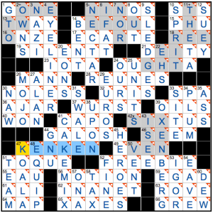 NY Times crossword solution, 11 3 15, no 1103