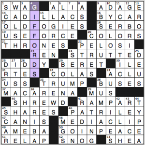 NY Times crossword solution, 11 20 15, no 1120
