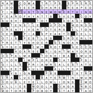 NY Times crossword solution, 12 6 15 "With Drawl"