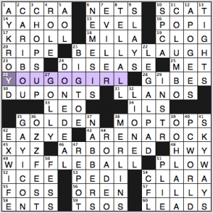 NY Times crossword solution, 12 19 15, no 1219
