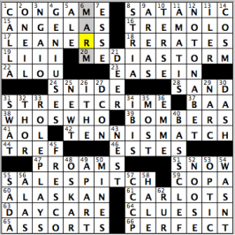 CrosSynergy/Washington Post crossword solution, 12.03.15: "A Flawless Puzzle"