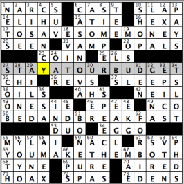 CrosSynergy/Washington Post crossword solution, 12.04.15: "Such a Deal"