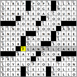 CrosSynergy/Washington Post crossword solution, 12.21.15: "Lunatic Fringe"
