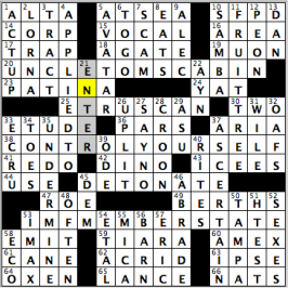 CrosSynergy/Washington Post crossword solution, 01.09.16: "I Spy"