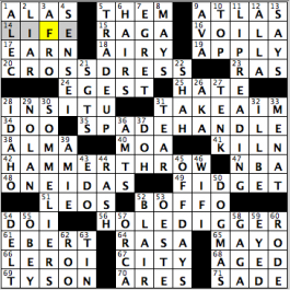 CrosSynergy/Washington Post crossword solution, 01.15.16: "On the Case"