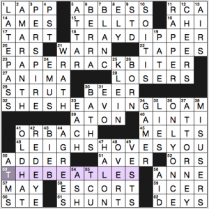 NY Times crossword solution, 1 14 16, no 0114