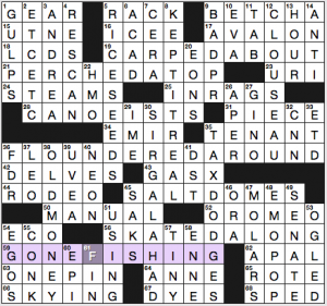 NY Times crossword solution, 1 19 16, no 0119