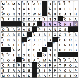 NY Times crossword solution, 1 30 16, no. 0130