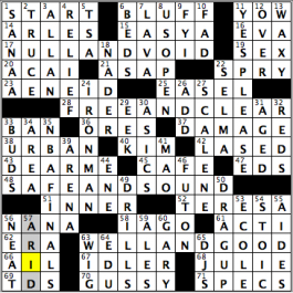 CrosSynergy/Washington Post crossword solution, 02.11.15: "Double Talk"