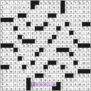 NY Times crossword solution, 2 7 16 "Adding Insult"