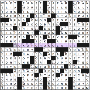 Washington Post crossword solution, 2 14 16, "Try A Little Tenderness"