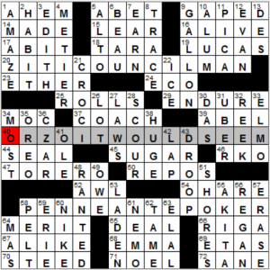 NY Times crossword solution, 3 2 16, no 0302