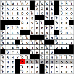 NY Times crossword solution, 3 16 16, no 0316