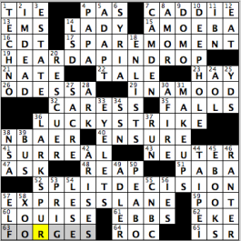 CrosSynergy/Washington Post crossword solution. 03.08.16: "Bowl-o-rama"