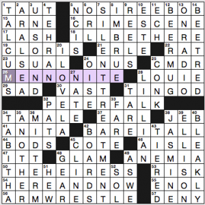 NY Times crossword solution, 3 5 16, no 0305