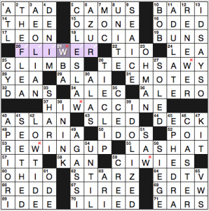 NY Times crossword solution, 3 10 16, no 0310