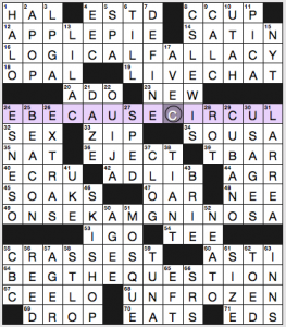 NY Times crossword solution, 3 24 16, no 0324