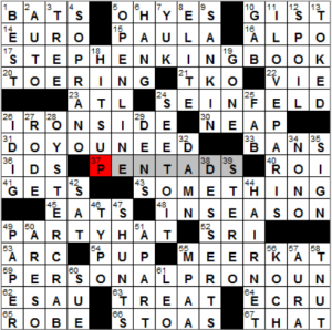 NY Times crossword solution, 4 6 16, no 0406