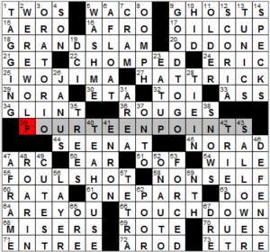 NY Times crossword solution, 4 20 16, no 0420