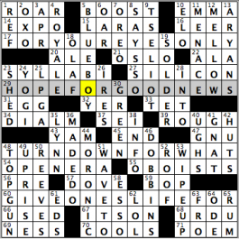 CrosSynergy/Washington Post crossword solution, 04.04.16: "4 4 4 4"