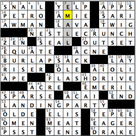 CrosSynergy/Washington Post crossword solution, 04.05.16: "Ahead of Time"