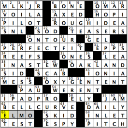 CrosSynergy/Washington Post crossword solution, 04.11.16: "The Old Heave-ho"