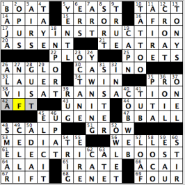 CrosSynergy/Washington Post crossword solution, 04.29.16: "Ode to the Light Brigade"