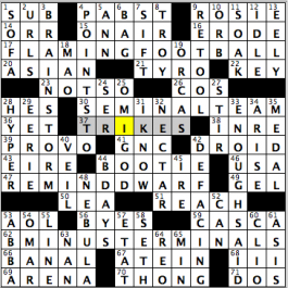 CrosSynergy/Washington Post crossword solution, 04.30.16: "Taking a Little Time"