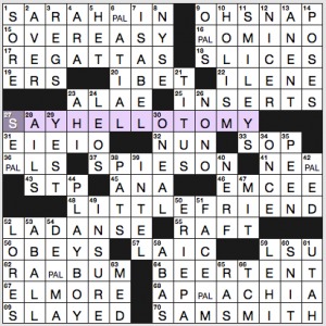 NY Times crossword solution, 4 7 16, no 0407