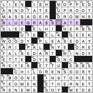 NY Times crossword solution, 4 21 16, no 0421