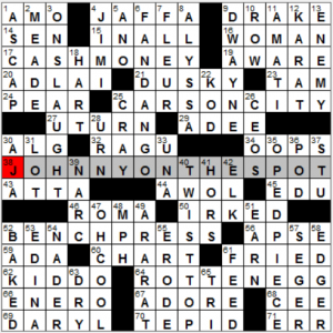 NY Times crossword solution, 5 25 16, no 0525