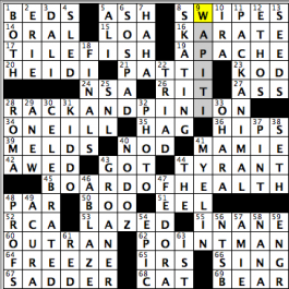 CrosSynergy/Washington Post crossword solution, 05.27.16: "A Hardscrabble Life"