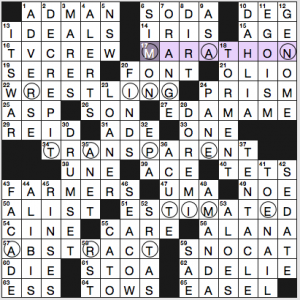 NY Times crossword solution, 5 12 16, no 0512