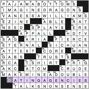 NY Times crossword solution, 5 13 16, no 0513