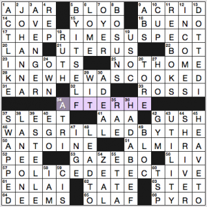 NY Times crossword solution, 5 19 16, no 0519