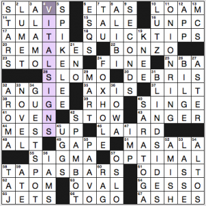 NY Times crossword solution, 5 26 16, no 0526