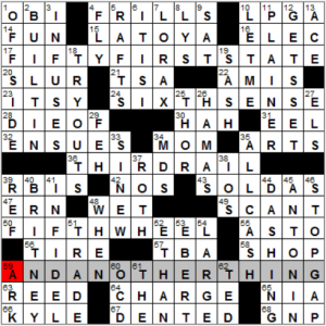 NY Times crossword solution, 6 15 16, no 0615