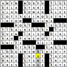 CrosSynergy/Washington Post crossword solution, 06.07.16: "Vacation Time"