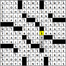 CrosSynergy/Washington Post crossword solution, 06.11.16: "Water, Water, Water Everywhere"