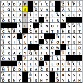 CrosSynergy/Washington Post crossword solution, 06.25.16: "It's a Cover-Up!"