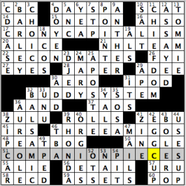 CrosSynergy/Washington Post crossword solution, 06.29.16: "Words With Friends"