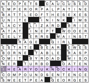 NY Times crossword solution, 6 10 16, no 0610