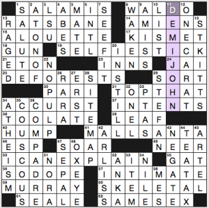 NY Times crossword solution, 6 11 16, no 0611