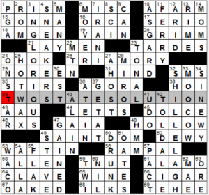 NY Times crossword solution, 7 6 16, no 0706