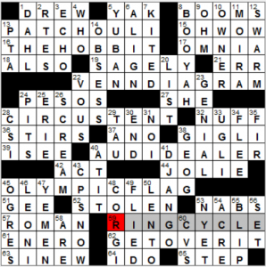 NY Times crossword solution, 7 27 16, no 0727