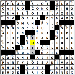 CrosSynergy/Washington Post crossword solution, 07.22.16: "Undercover Boss"