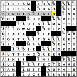 CrosSynergy/Washington Post crossword solution, 07.23.16: "Rated PG"