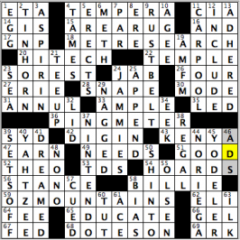 CrosSynergy/Washington Post crossword solution, 08.04.16: "Missing the Boat"