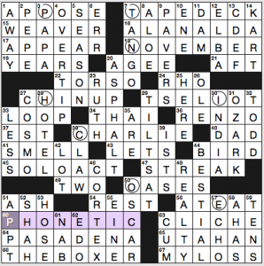 NY Times crossword solution, 7 14 16, no 0714